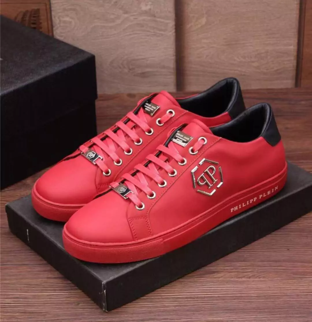 chaussures philippe mode qp leather red